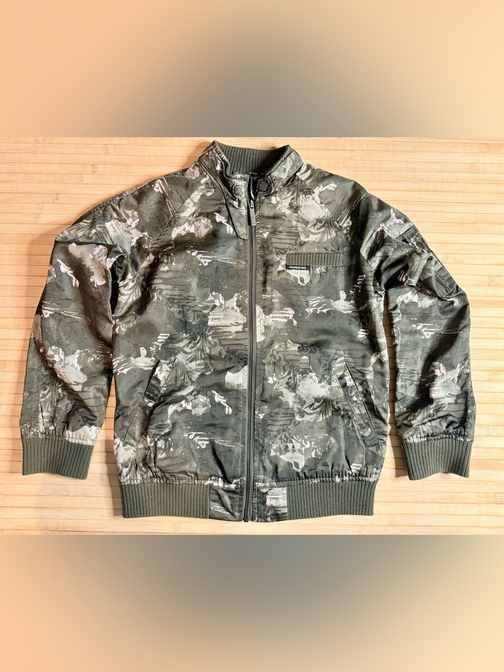 Members Only Camo Rose/Floral Boyfriend Bomber Jacket: YOUTH 10